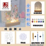 Base led con paleta de diseño artistico
